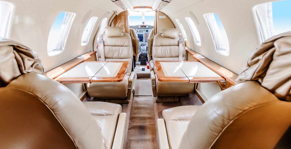 private flight on the Cessna Citation Jet CJ1